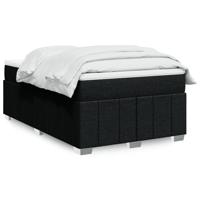 Boxspring met matras stof zwart 120x190 cm