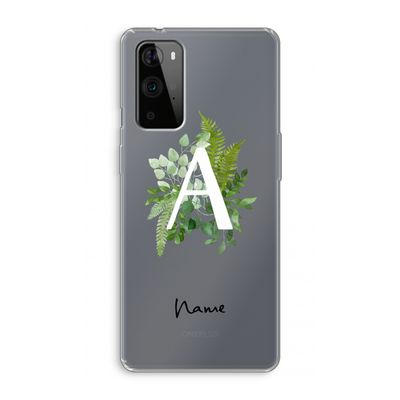 Green Brush: OnePlus 9 Pro Transparant Hoesje