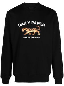 Daily Paper sweat en coton à logo imprimé - Noir