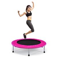 95,5 cm Opvouwbare Trampoline Kinderen Mini Oefentrampoline Draagbare Recreatieve Fitness Trampoline Roze
