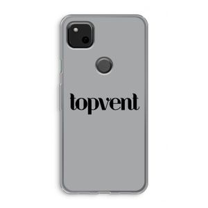 Topvent Grijs Zwart: Google Pixel 4a Transparant Hoesje