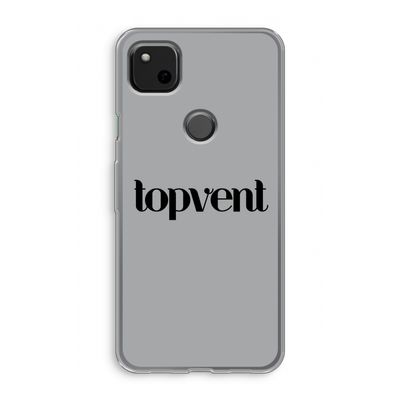 Topvent Grijs Zwart: Google Pixel 4a Transparant Hoesje