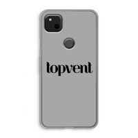 Topvent Grijs Zwart: Google Pixel 4a Transparant Hoesje Topvent Grijs Zwart: Google Pixel 4a Transparant Hoesje
