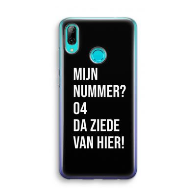 Da ziede van hier - Zwart: Huawei P Smart (2019) Transparant Hoesje