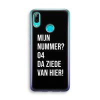 Da ziede van hier - Zwart: Huawei P Smart (2019) Transparant Hoesje