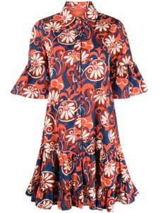 La DoubleJ robe-chemise Choux à imprimé floral - Rouge