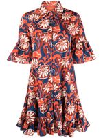 La DoubleJ robe-chemise Choux à imprimé floral - Rouge - thumbnail