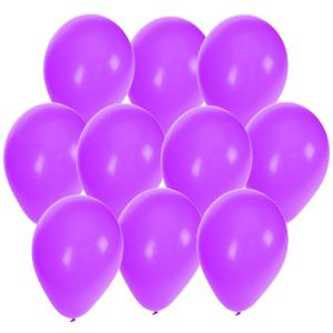 Bellatio Decorations ballonnen - 60x stuks - paars - 27 cm - verjaardag - feestartikelen