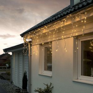 Konstsmide LED Lichtgordijn voor buiten - koppelbaar - Amber 2200K - 100 leds - 2.4 meter