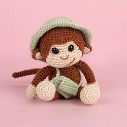 Amigurumi Festival Safari: Jungle Aapje Haakpakket - Inclusief Digitaal Patroon