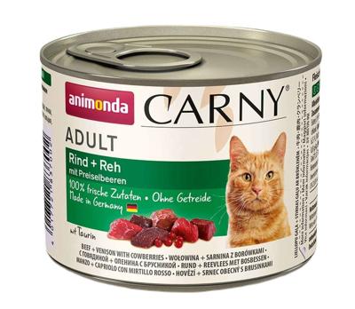 ANIMONDA Carny Adult Beef, venison and blueberries - nat kattenvoer - 200g