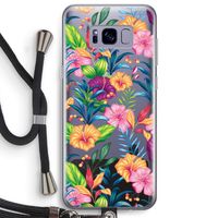 Tropisch 2: Samsung Galaxy S8 Plus Transparant Hoesje met koord