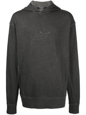 A-COLD-WALL* hoodie à logo embossé - Gris