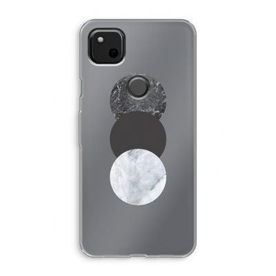 Marmeren cirkels: Google Pixel 4a Transparant Hoesje