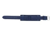 Horlogeband Universeel 61325.55.18 Onderliggend Leder Blauw 18mm - thumbnail