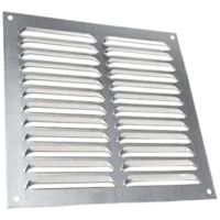 Aluminium Schoepenrooster Opbouw 250 X 250mm - *rvs 304* (1-2525i)