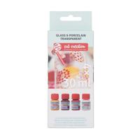 Talens art creation glas & porseleintransp. 4x30ml rozefrost