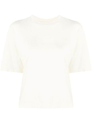 Off-White t-shirt en coton à logo embossé - Tons neutres