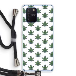 Weed: Samsung Galaxy Note 10 Lite Transparant Hoesje met koord
