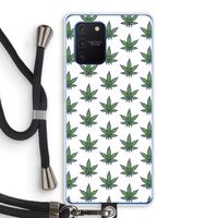 Weed: Samsung Galaxy Note 10 Lite Transparant Hoesje met koord