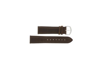 Horlogeband Universeel H444 Leder Bruin 22mm