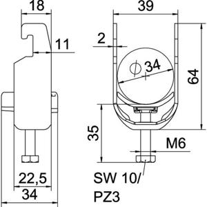 OBO Bettermann 1186729 Beugelklem 1 stuk(s)