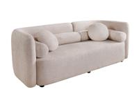 Bank ART DECO 200cm 3-zits bouclé beige - 44509