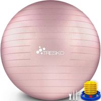 Fitnessbal, yogabal met pomp - diameter 75 cm - Rose-Gold