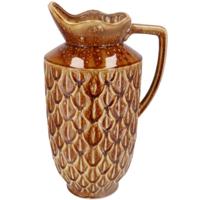 Daan Kromhout Vaas boa met handvat donkerbruin 45 cm | 2 stuks