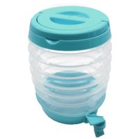 Drankdispenser - opvouwbaar- groen - kunststof - 3,5 liter - D15 x H21 cm - thumbnail