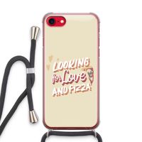 Pizza is the answer: iPhone SE 2020 Transparant Hoesje met koord
