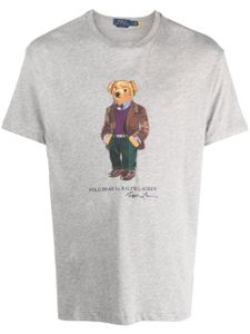 Polo Ralph Lauren t-shirt en coton à motif Polar Bear - Gris