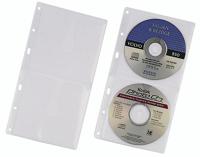 Durable 520319 CD/DVD-ordnerhoes 2 CDs/DVDs/Blu-rays Transparant Polypropyleen 5 stuk(s)