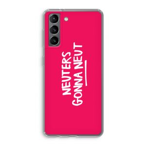 Neuters (roze): Samsung Galaxy S21 Transparant Hoesje
