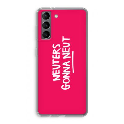 Neuters (roze): Samsung Galaxy S21 Transparant Hoesje