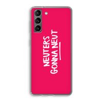 Neuters (roze): Samsung Galaxy S21 Transparant Hoesje