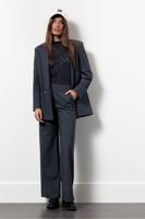 Lexie bnd pinstripe trousers - antraciet/dark blue - 13386