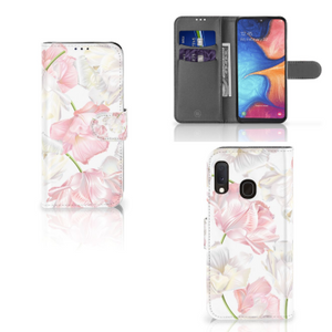 Samsung Galaxy A20e Hoesje Lovely Flowers