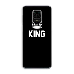 King zwart: Xiaomi Redmi Note 9 Pro Transparant Hoesje