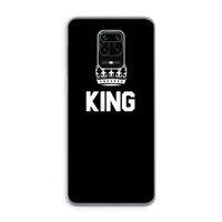 King zwart: Xiaomi Redmi Note 9 Pro Transparant Hoesje