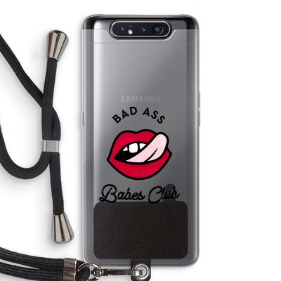 Badass Babes Club: Samsung Galaxy A80 Transparant Hoesje met koord