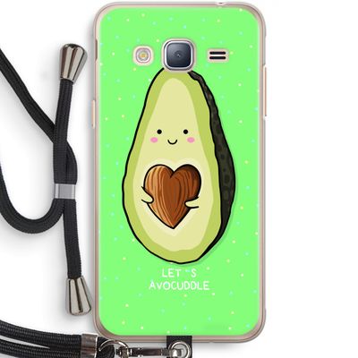 Avocuddle: Samsung Galaxy J3 (2016) Transparant Hoesje met koord