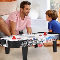 Lucht-Aangedreven Hockey Speltafel Set met Elektronische LED Score Teller 2 Pucks 2 Pushers 2 Doeldozen 42 Inch Tafelmodel Air Hockey Tafel Lucht-Aangedreven Hockey Speltafel Set met Elektronische LED Score Teller 2 Pucks 2 Pushers 2 Doeldozen 42 Inch Tafelmodel Air Hockey Tafel