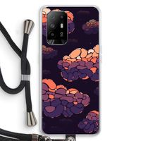 Patroon Wolken: Oppo A94 5G Transparant Hoesje met koord
