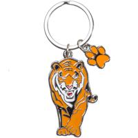 Nature Planet tijger Sleutelhanger - metaal - 5 cm - dieren cadeau