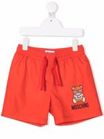 Moschino Kids short de bain à imprimé Teddy - Rouge - thumbnail