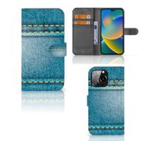 iPhone 14 Pro Max | Wallet Case | met Pasjes | Jeans