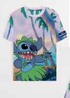 Lilo & Stitch All Over Print T-Shirt Size L - thumbnail