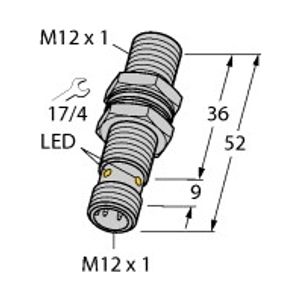 Bi3U-MT12-AP6X-H1141  - Inductive proximity switch 3mm Bi3U-MT12-AP6X-H1141