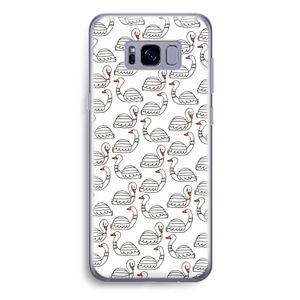 Zwanen: Samsung Galaxy S8 Plus Transparant Hoesje